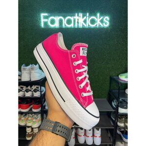 Converse Chuck Taylor Platform Womens Size 7.5 Shoes Pink White Sneakers A11539F